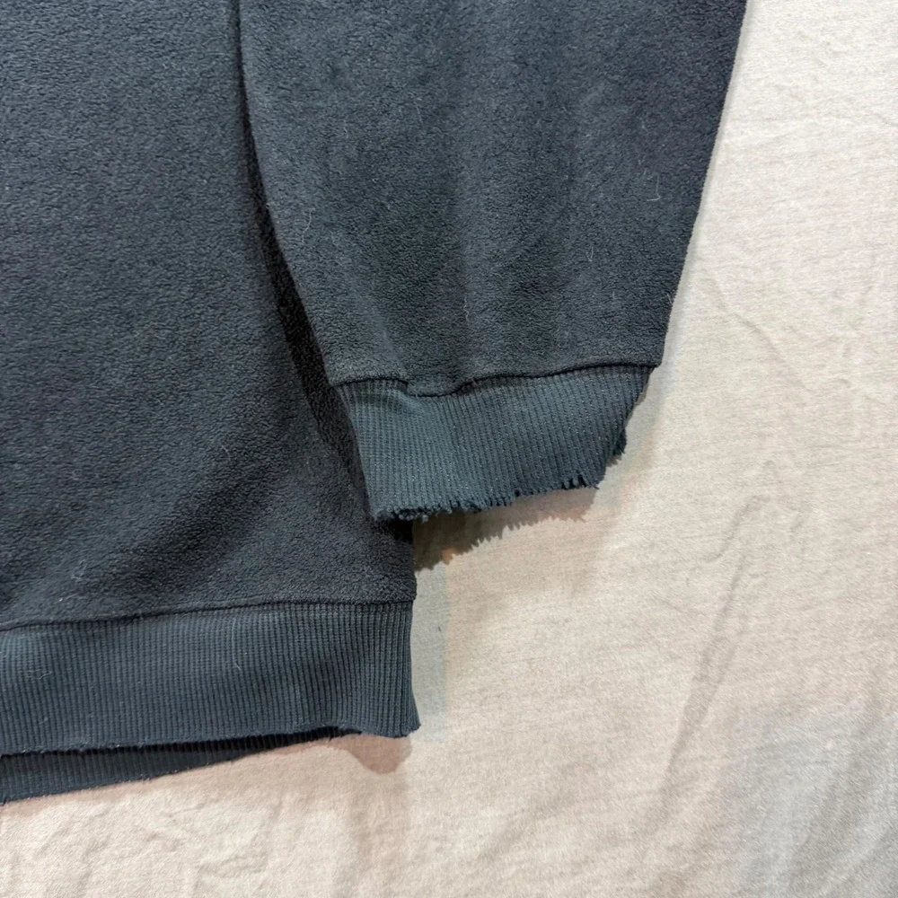 Disney Store Fleece Sweatshirt Mens XL Black Fair Distressed Mickey Friends 90s‎